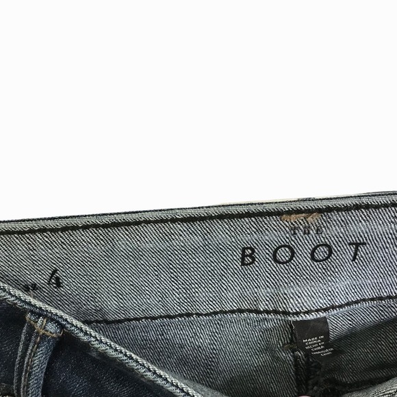 White House Black Market Women's Jeans The Boot Denim Pants Boho Rhinestones 4 - Picture 4 of 8